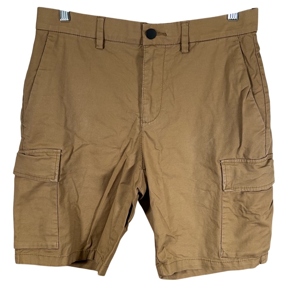 Old Navy Ultimate Tech Cargo Shorts Mens Size 29 Brown Tan Built-In Flex Utility